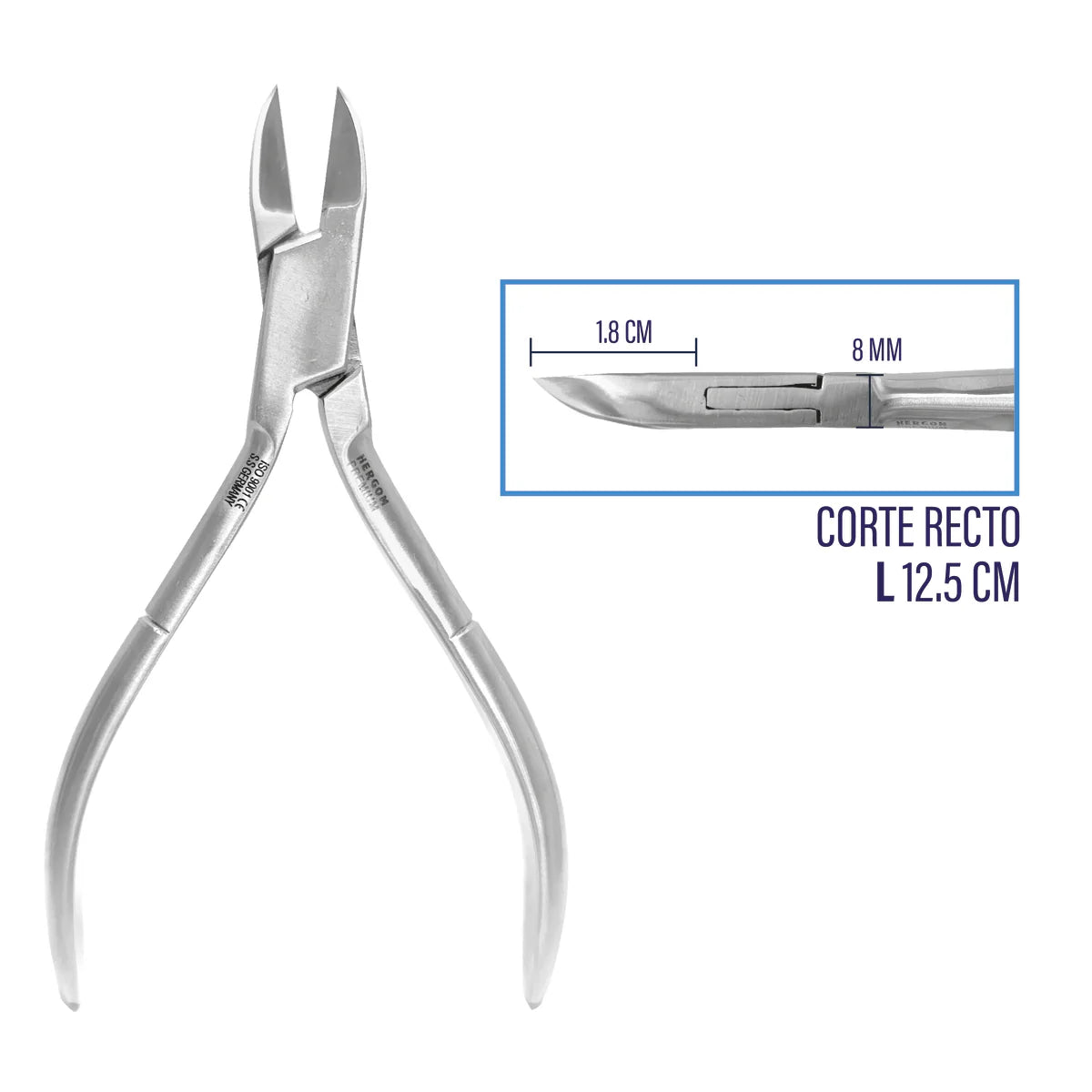 Alicata Recta Jaws sin muelle sin seguro | Acero inoxidable de alta calidad