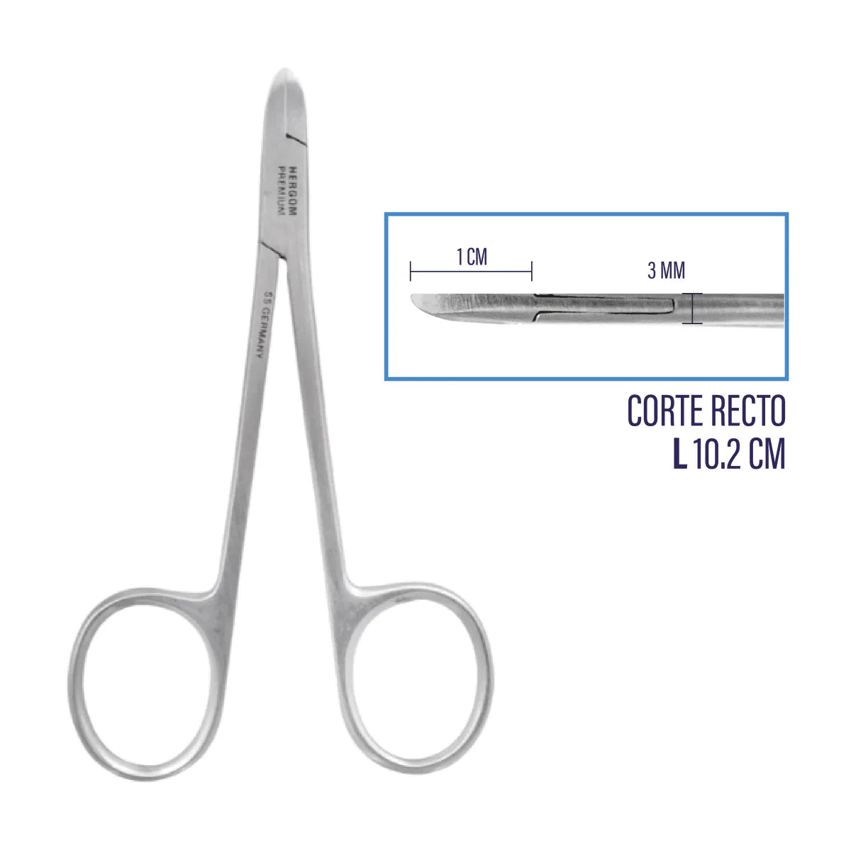 Alicata para Cutícula Hergom Medical | Acero inoxidable de alta calidad