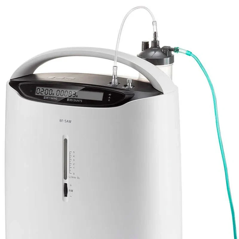 Concentrador de oxígeno de 5 litros por minuto de grado médico con función de nebulizador, silencioso marca Yuwell
