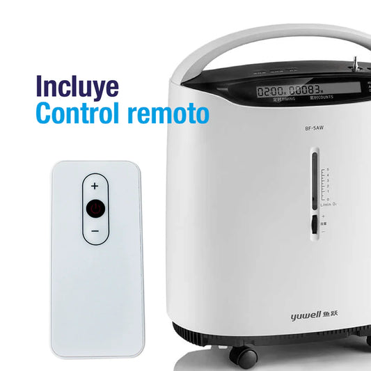 Concentrador de oxígeno de 5 litros por minuto de grado médico con función de nebulizador, silencioso marca Yuwell
