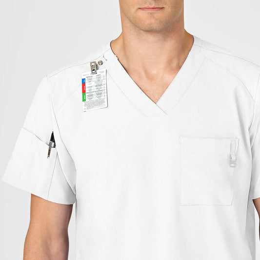 Uniforme Médico Blanco Pijama Quirúrgica Anti Fluidos Para Hombre Marca W123 Wink