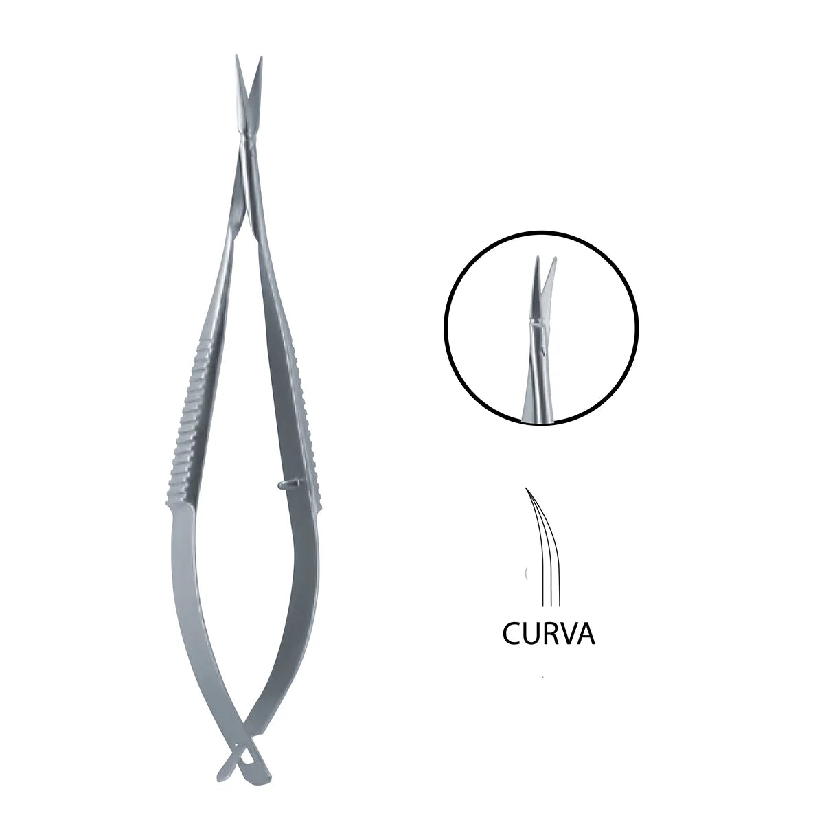 Tijera Iris Mcpherson Vannas Micro | Marca Hergom Medical