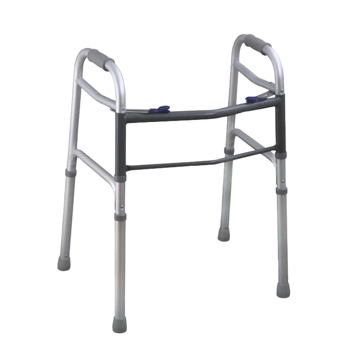 Andadera Plegable, Extra Ligera, Tubo de Aluminio, Superficie de Acero Inoxidable y Altura Regulable / AN02G Marca Handy