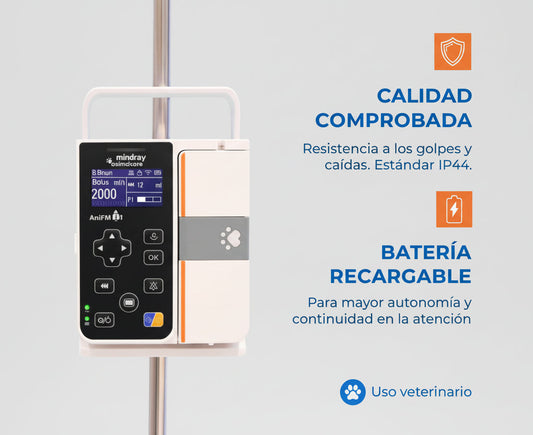 Bomba Volumétrica de Infusión Veterinaria ANIFMI1V Marca Mindray Animal Care