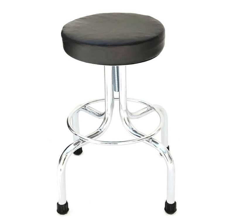 Banco Giratorio Tapizado Cromado