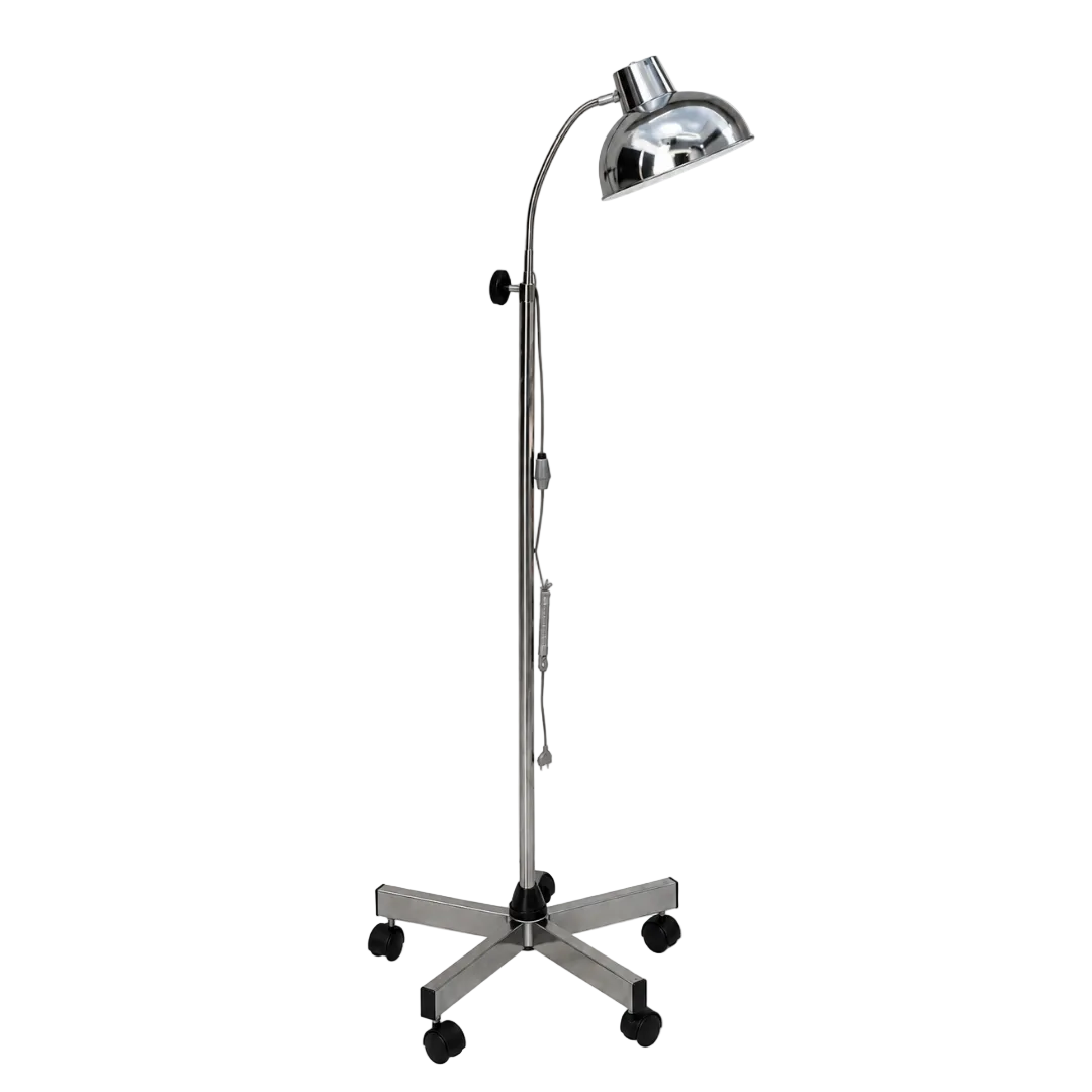 Lampara De Chicote con Base de Metal Cromada