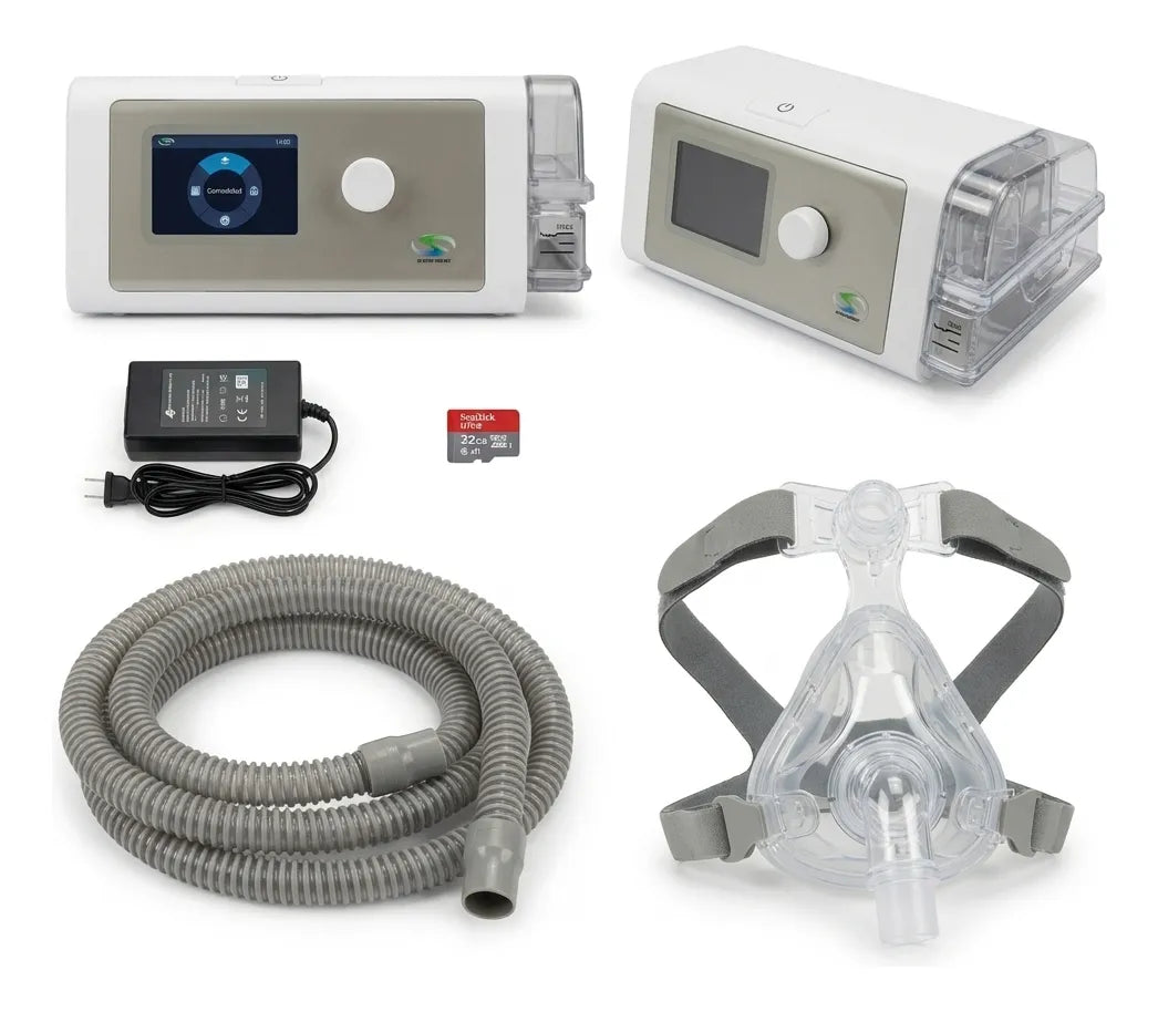 BPAP CPAP Automático 6 Modos con Mascarilla | Equipo para Terapia Respiratoria