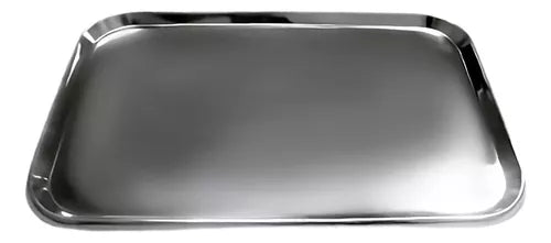 Charola Mayo con Orillas Curveadas Hergom Premium | Acero inoxidable Alemán de alta calidad