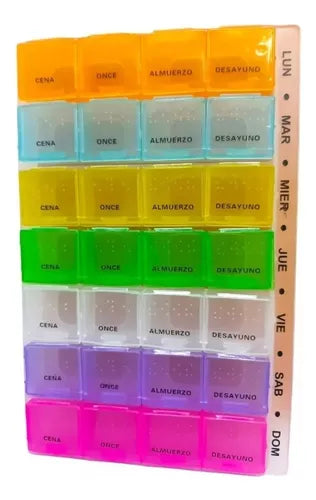 Pastillero semanal de 4 tomas - Marca Handy