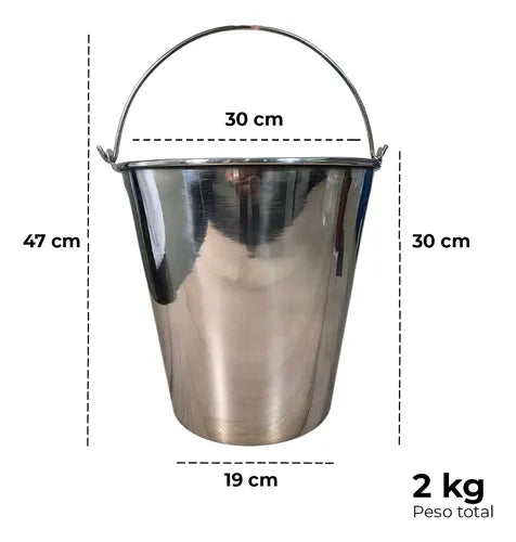 Cubeta Médica de Acero Inoxidable de 12 litros - Marca Hergom Medical