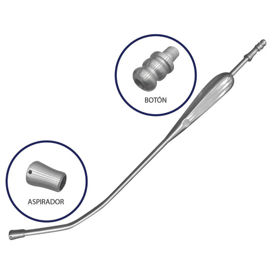 Cánula Yankahuer Hergom Medical | Acero inoxidable de alta calidad