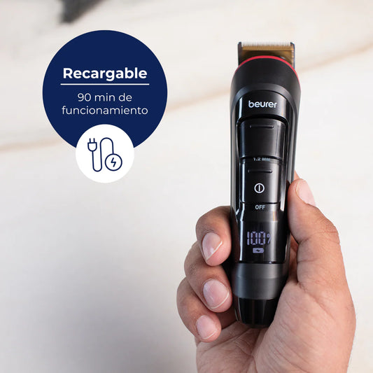 Rasuradora para Barba, Lavable con Cuchilla de Acero Inoxidable y Revestimiento de Titanio MN4X