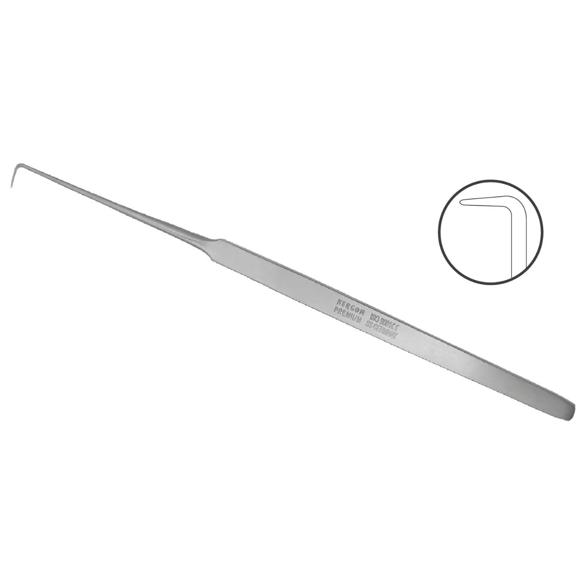 Retractor Cushing Dura Hook - Marca Hergom Medical