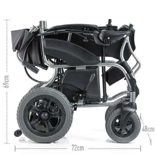 Silla De Ruedas Eléctrica con Estructura de Metal, Neumáticos Reforzadas y Modo Manual y Eléctrico / S500 Marca Handy