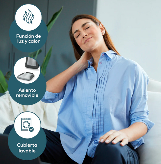 Asiento Masajeador Shiatsu para Espalda Completa, Cojín Desmontable, Funciones de Calor y Temporizador / MG206 Marca Beurer