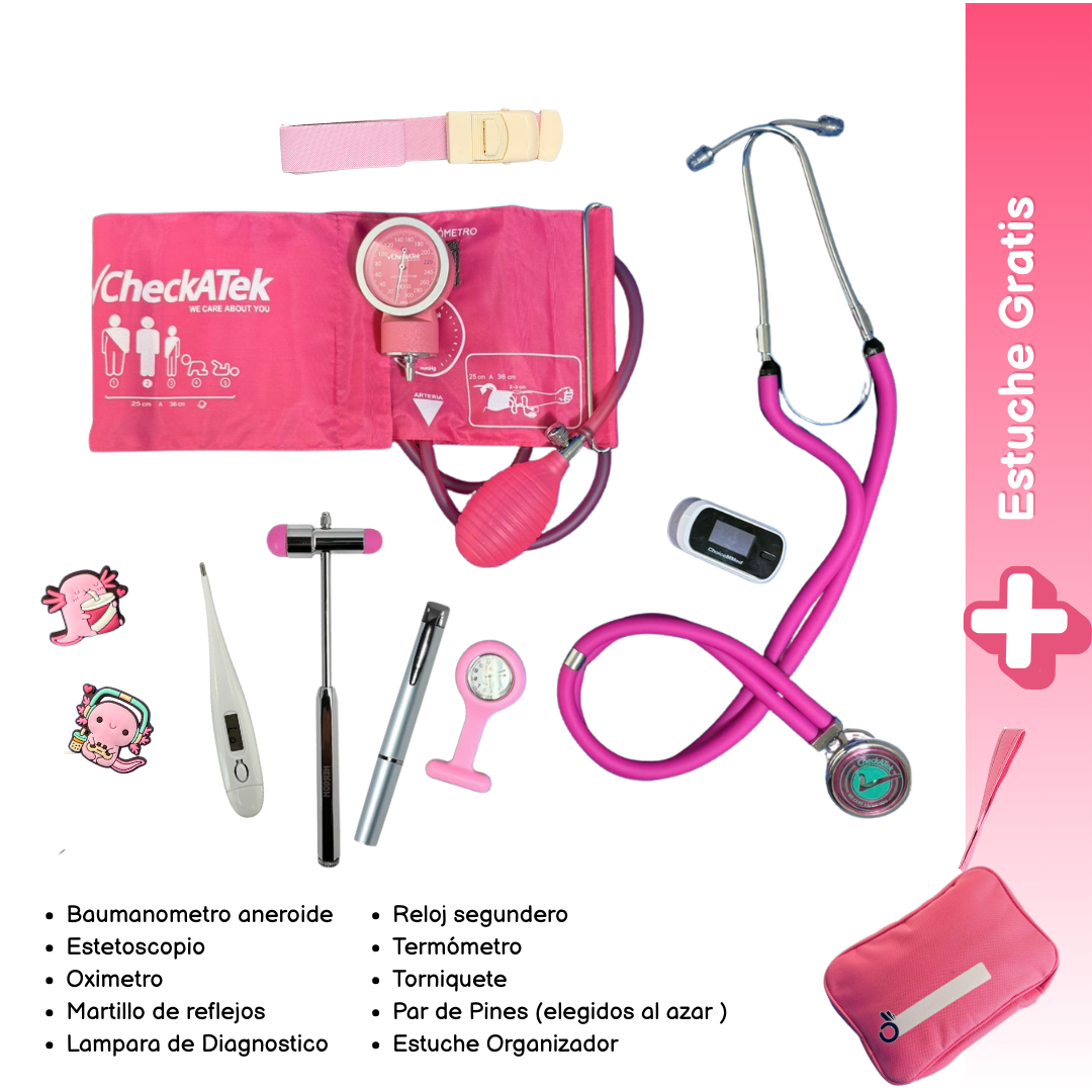 Kit Para Estudiantes  De Medicina y Enfermería Con Equipo Básico y Estuche Portátil - El Doctorcito