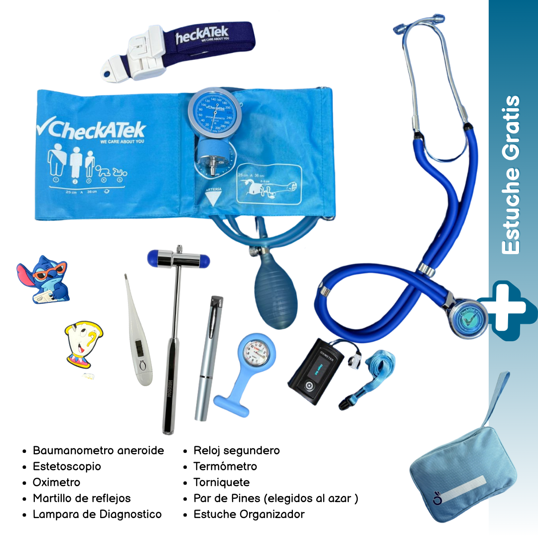 Kit Para Estudiantes  De Medicina y Enfermería Con Equipo Básico y Estuche Portátil - El Doctorcito