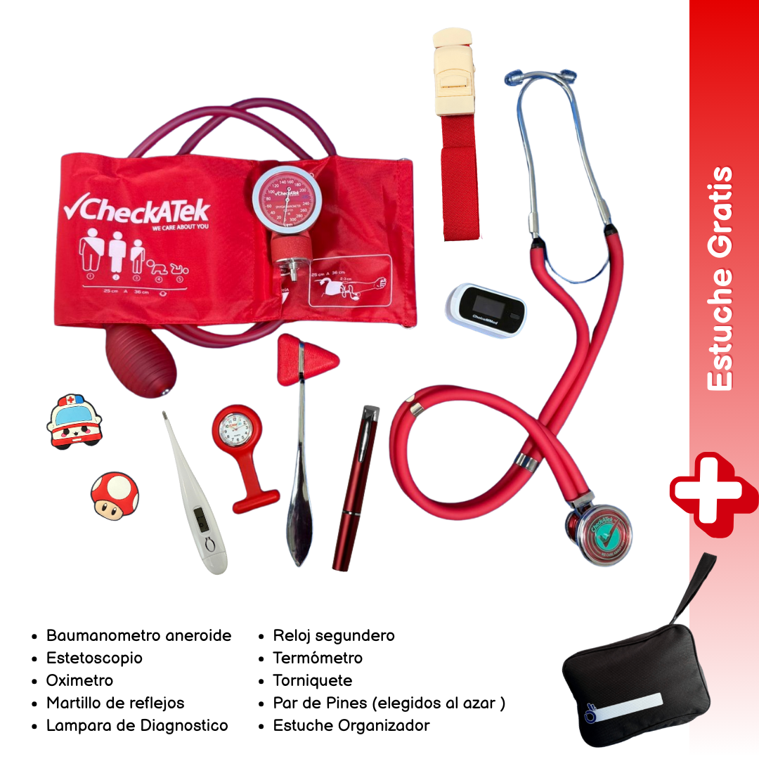 Kit Para Estudiantes  De Medicina y Enfermería Con Equipo Básico y Estuche Portátil - El Doctorcito
