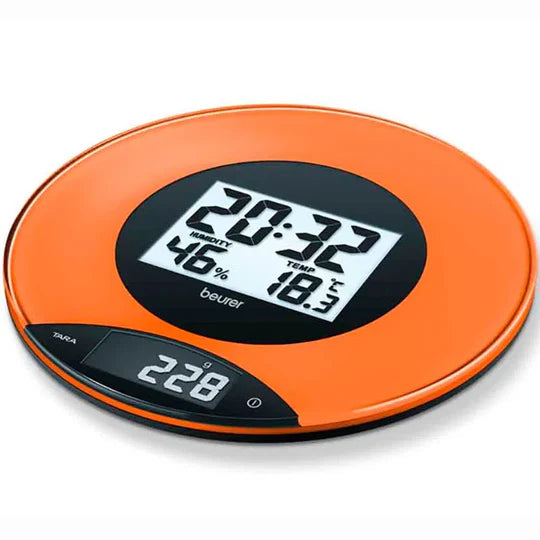 Báscula Gramera Digital de Cocina Pantalla LCD / KS49-PEACH Marca Beurer