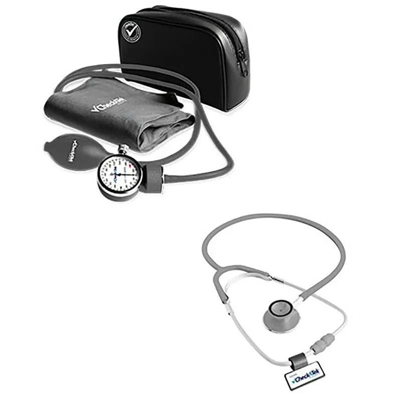 Kit de Baumanómetro + estetoscopio campana doble - Marca Checkatek