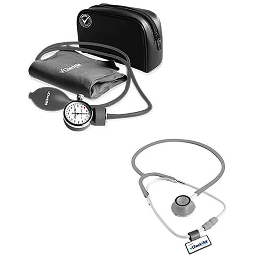 Kit de Baumanómetro + estetoscopio campana doble - Marca Checkatek