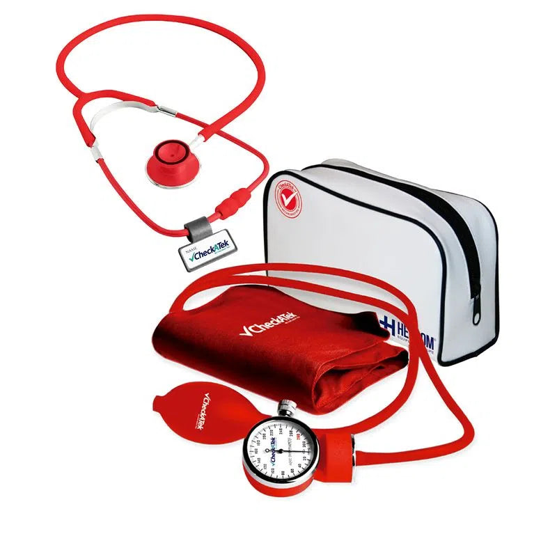Kit de Baumanómetro + estetoscopio campana doble - Marca Checkatek