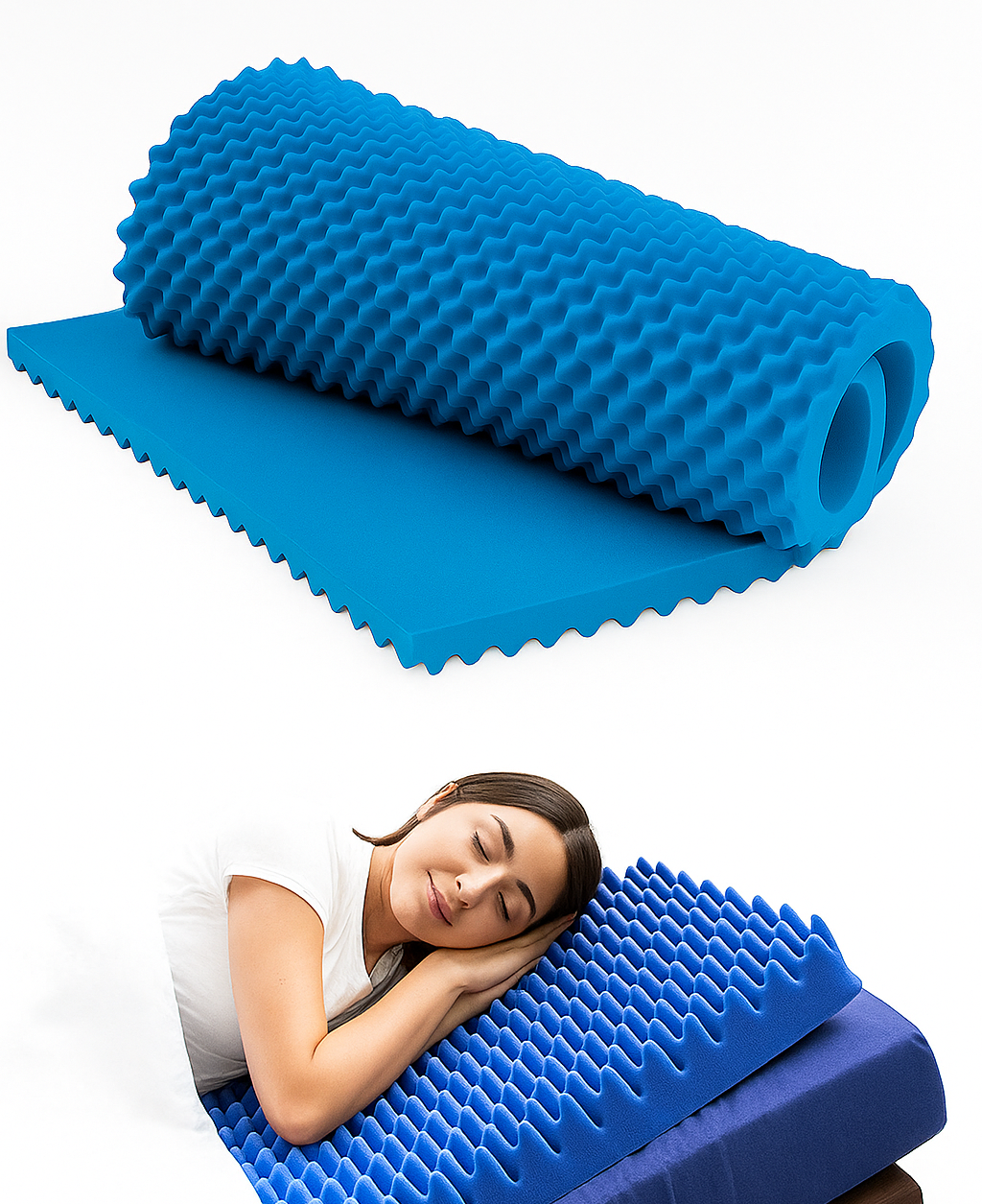 Colchon Antillagas Cascaron De Huevo Individual 4"