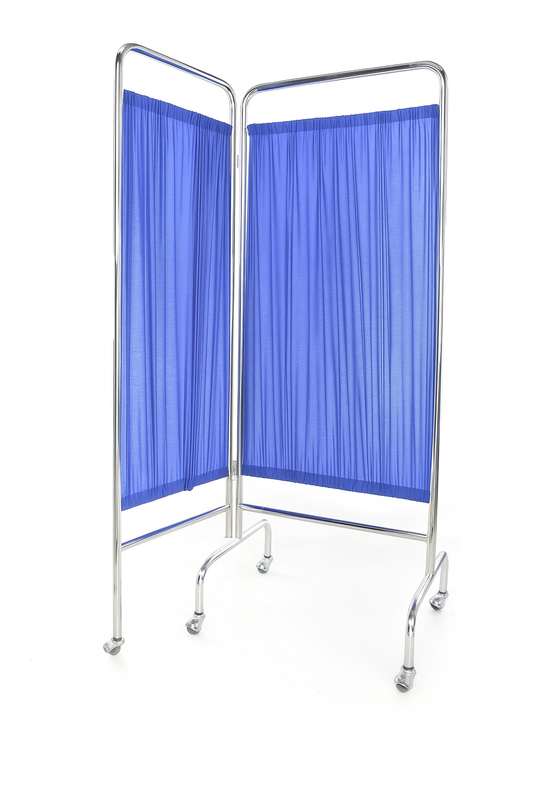Biombo Médico con Ruedas Cromado