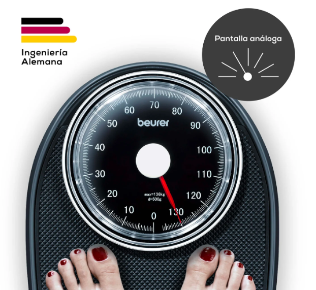 Báscula mécanica hasta 135 kg. Superficie antideslizante (MS40)