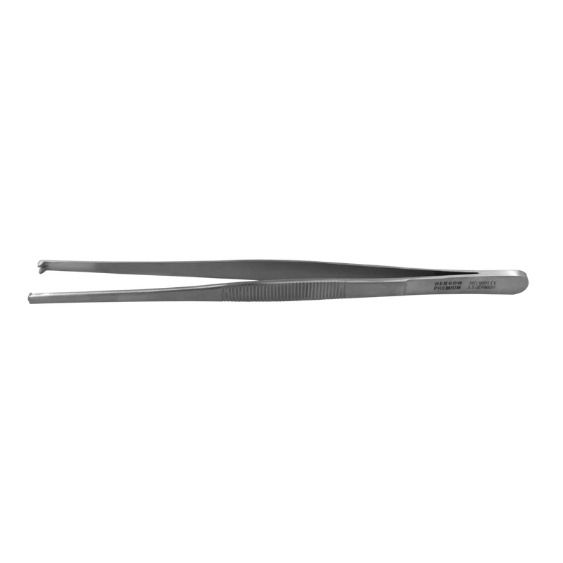 Pinza Recta de Disección de Acero Inoxidable | Hergom Medical