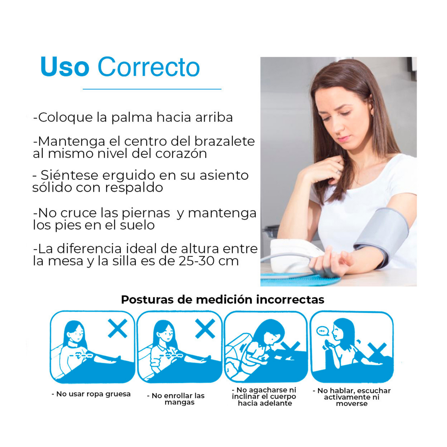 Baumanómetro digital de brazo con pantalla LCD y hasta 80 memorias BD-2 | Marca Checkatek