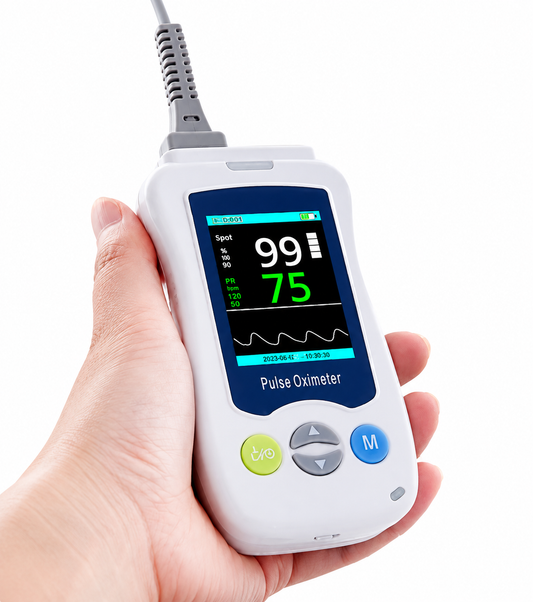 Oxímetro de Dedo Multifuncional – Ideal para uso Neonatal, Pediátrico y Adulto