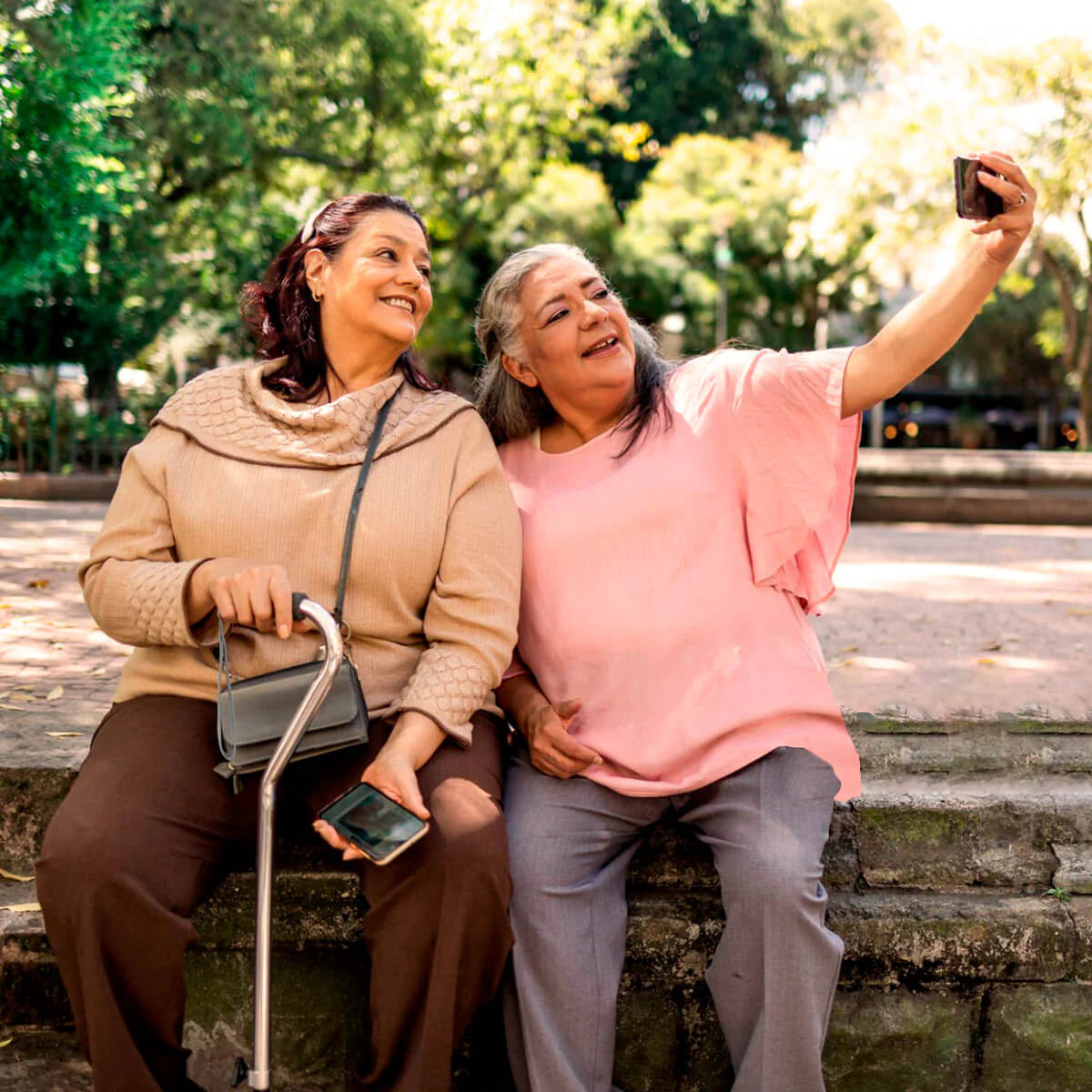 Bastón de aluminio para caminar al aire libre - Marca Handy BSTA1