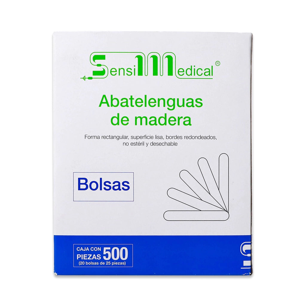 Paletas Abatelenguas de Madera Desechables | Uso Médico Profesional