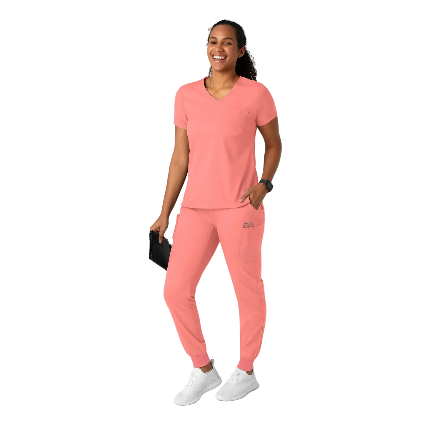 Scrub Médico repelente a liquidos, de filipina con pantalón jogger, para Mujer | Marca Wink Colección Boundless