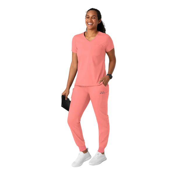 Scrub Médico repelente a liquidos, de filipina con pantalón jogger, para Mujer | Marca Wink Colección Boundless