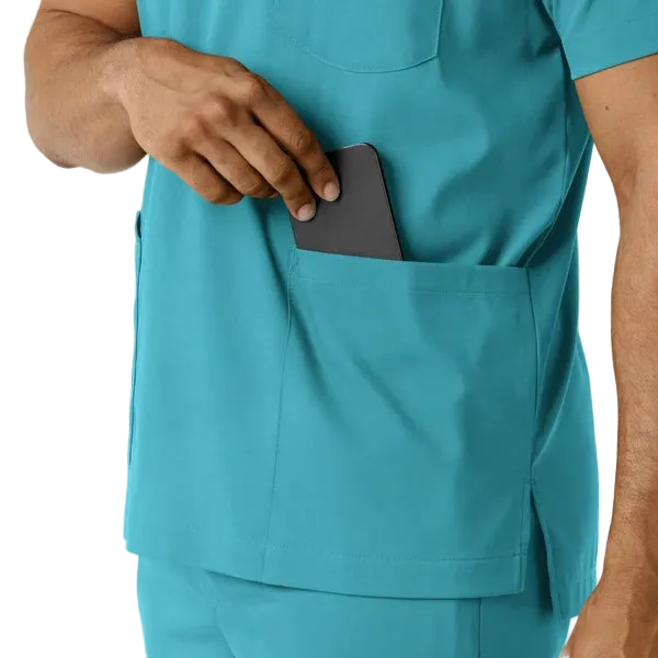 Scrub Médico repelente a liquidos, de filipina con pantalón recto, para Hombre | Marca Wink Colección Boundless