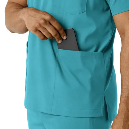 Scrub Médico repelente a liquidos, de filipina con pantalón recto, para Hombre | Marca Wink Colección Boundless