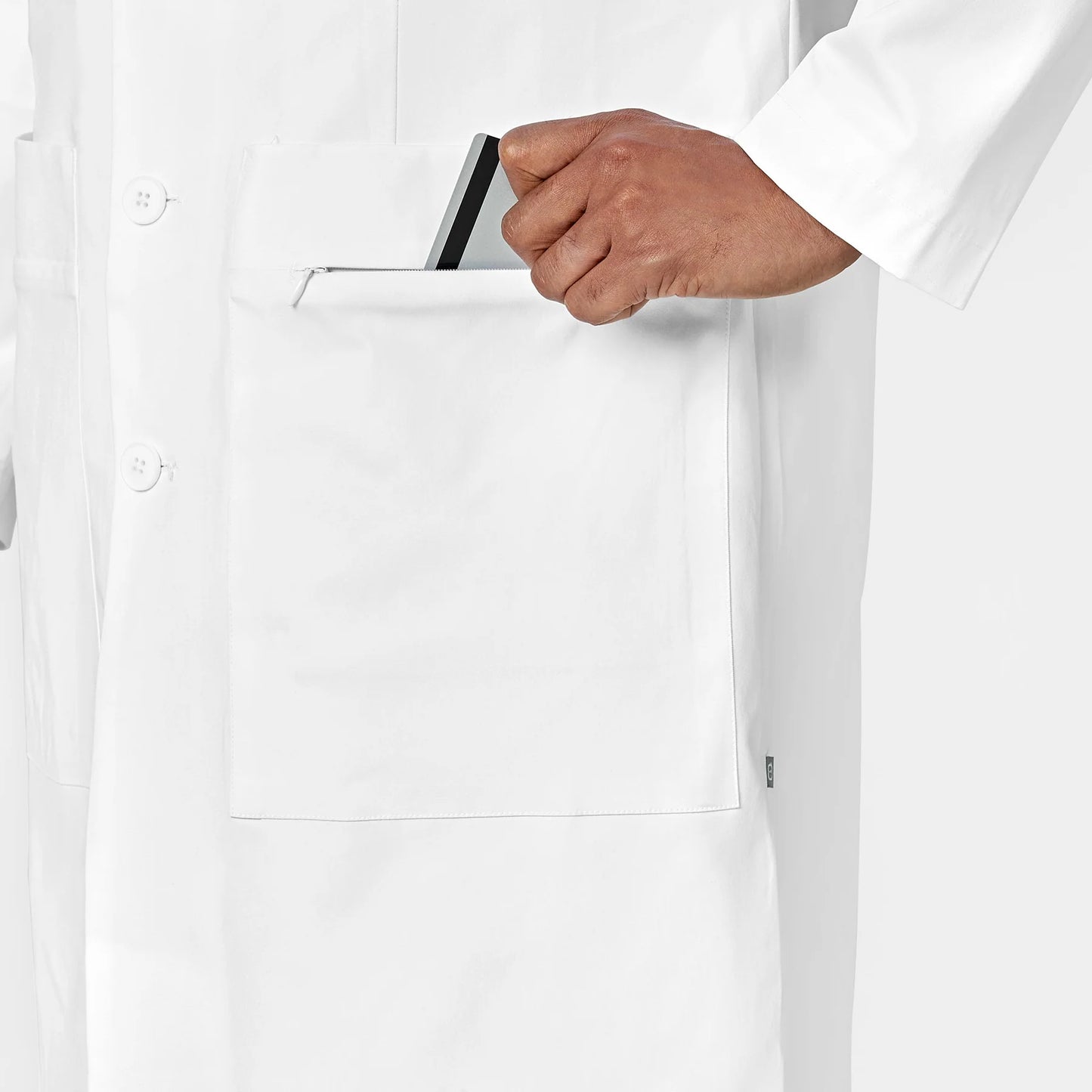 Bata Medica Larga para Hombre Color Blanco