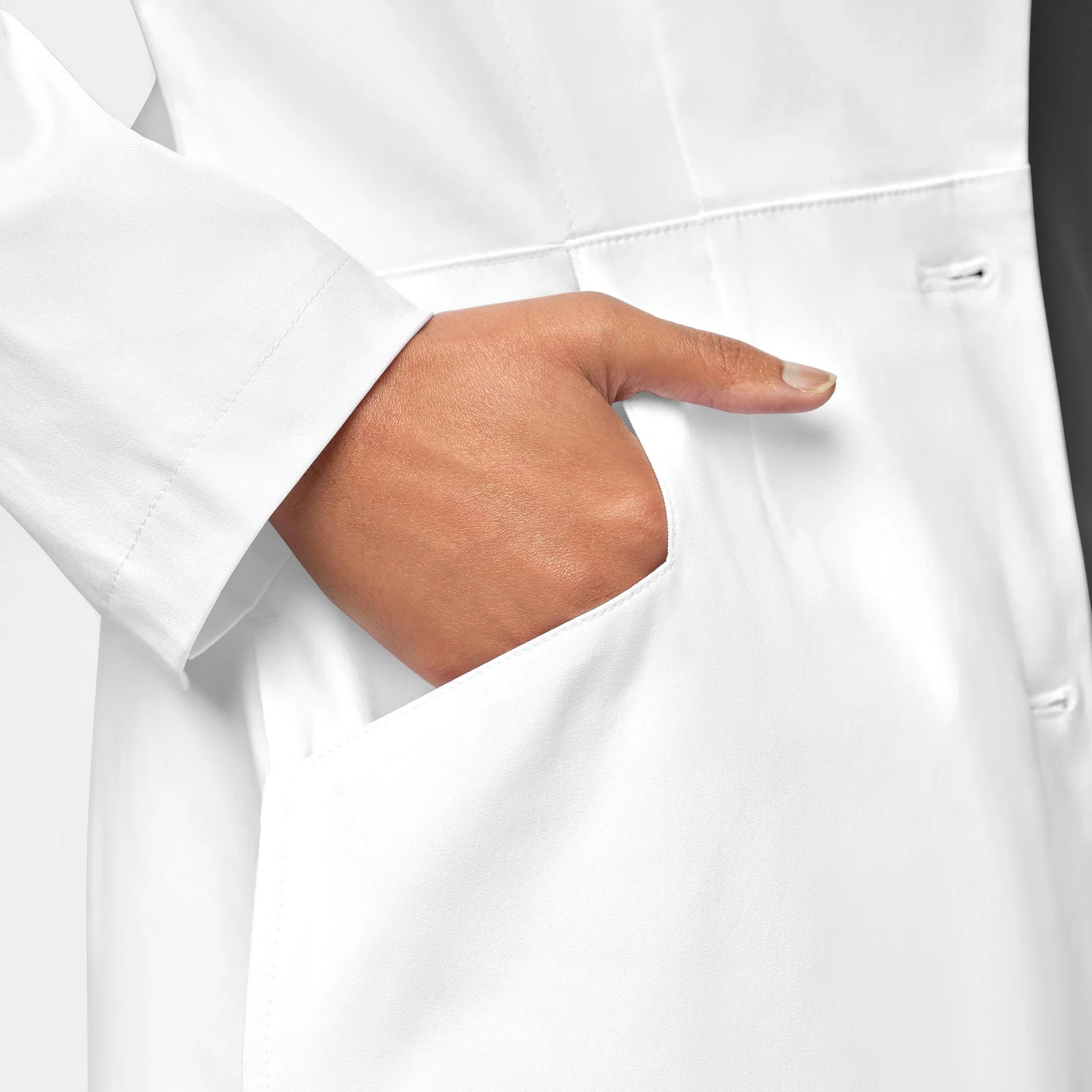 Bata Medica Larga para Mujer Color Blanco