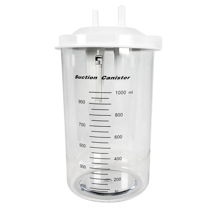 Frasco de 1000ml de repuesto para aspirador portátil, fabricado en policarbonato de uso rudo - Marca Hergom Aspiradores