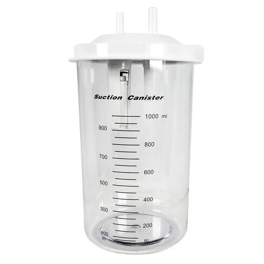 Frasco de 1000ml de repuesto para aspirador portátil, fabricado en policarbonato de uso rudo - Marca Hergom Aspiradores