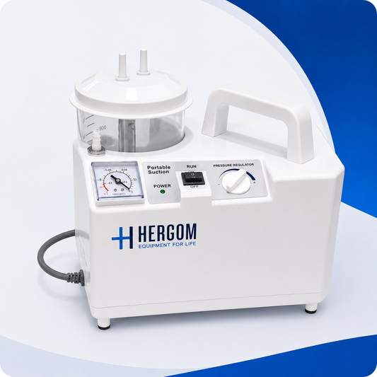 Aspirador de Flemas y Secreciones portátil de 18 L x minuto, Modelo 7E-A | Marca Hergom Aspiradores
