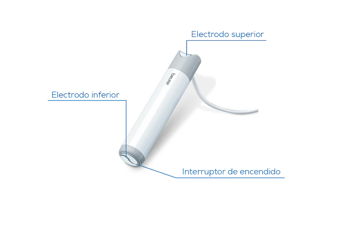 Baumanómetro Digital BM95, con dos funciones, medidor de presión arterial y genera electrocardiograma Marca Beurer