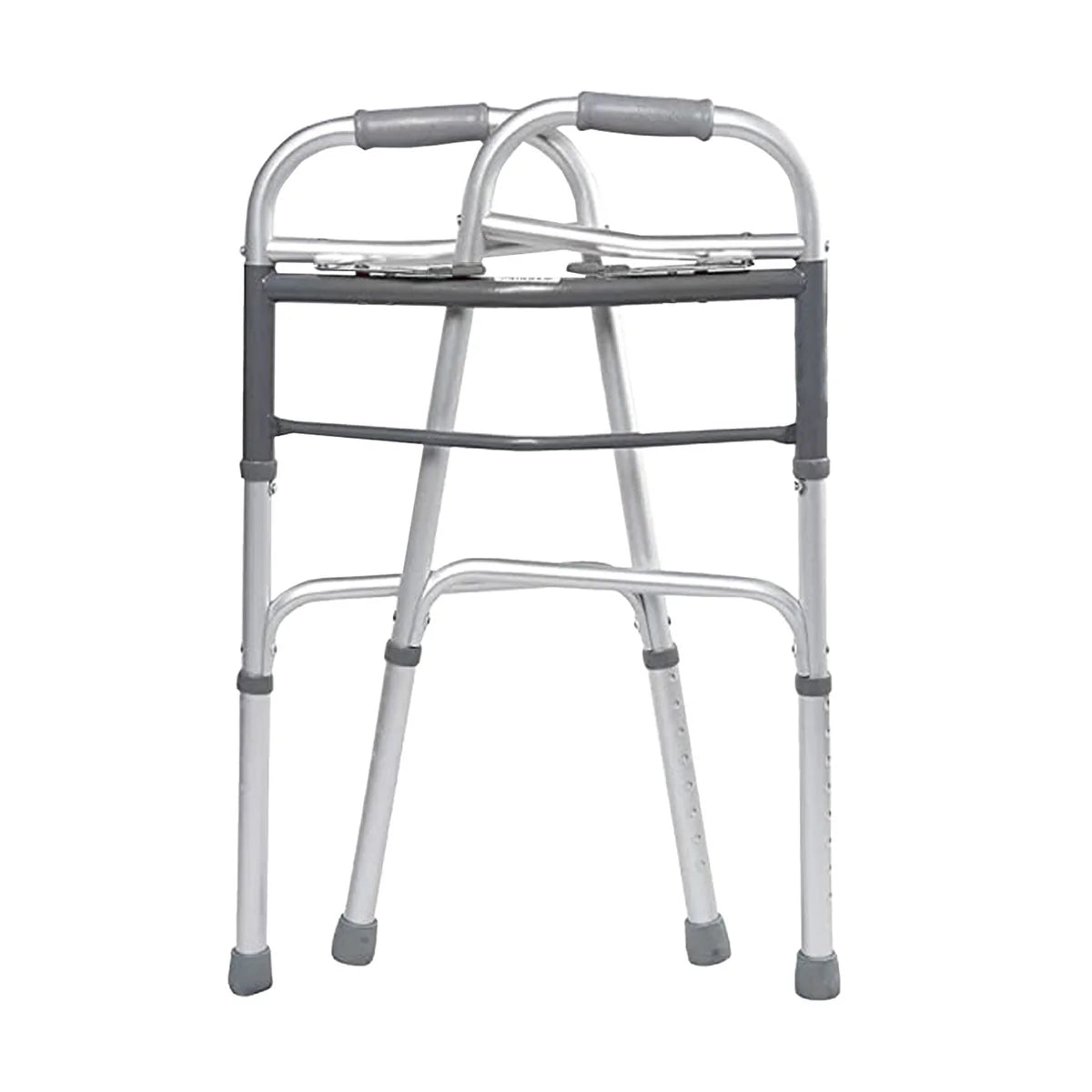 Andadera Plegable, Extra Ligera, Tubo de Aluminio, Superficie de Acero Inoxidable y Altura Regulable / AN02G Marca Handy