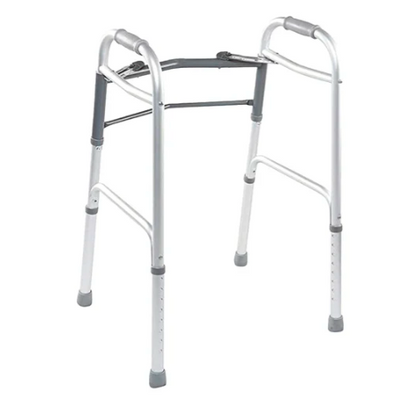 Andadera Plegable, Extra Ligera, Tubo de Aluminio, Superficie de Acero Inoxidable y Altura Regulable / AN02G Marca Handy