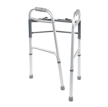 Andadera Plegable, Extra Ligera, Tubo de Aluminio, Superficie de Acero Inoxidable y Altura Regulable / AN02G Marca Handy