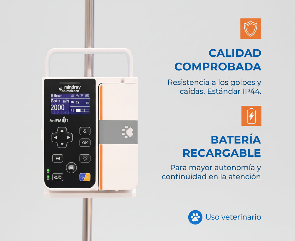 Bomba Volumétrica de Infusión Veterinaria ANIFMI1V Marca Mindray Animal Care