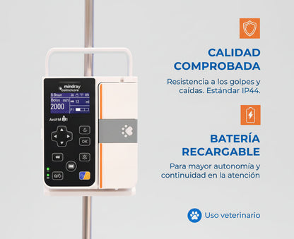 Bomba Volumétrica de Infusión Veterinaria ANIFMI1V Marca Mindray Animal Care
