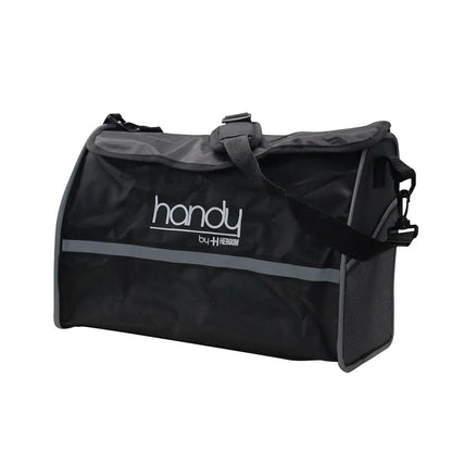 Andadera Plegable con Ruedas, Asiento y Respaldo, Porta Bastón y Ajuste de Altura / Marca Handy